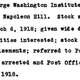 Excerpt from the Better Business Bureaus Annual explaining that Napoleon Hill’s George Washington Institute had been shut down, published in 1919